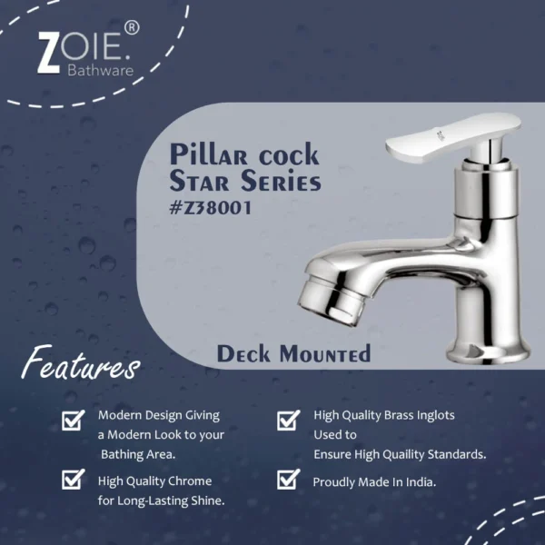Pillar Cock For Washbasin by Zoie