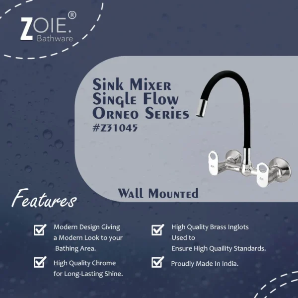 Kitchen Sink Mixer Single Flow By Zoie®- Orneo - Image 2
