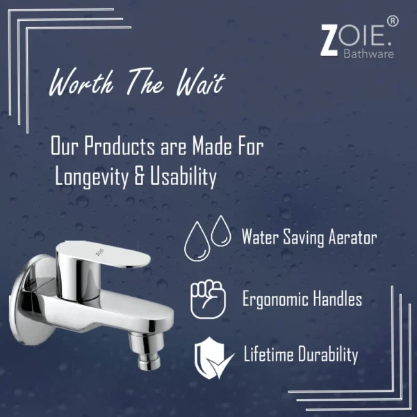 Bib Cock Washing Machine Tap By Zoie®- Opal - Image 3