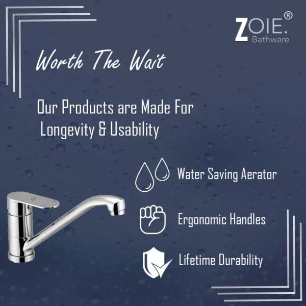 Sink Mixer Single Lever Deck Mounted Nagraj By Zoie