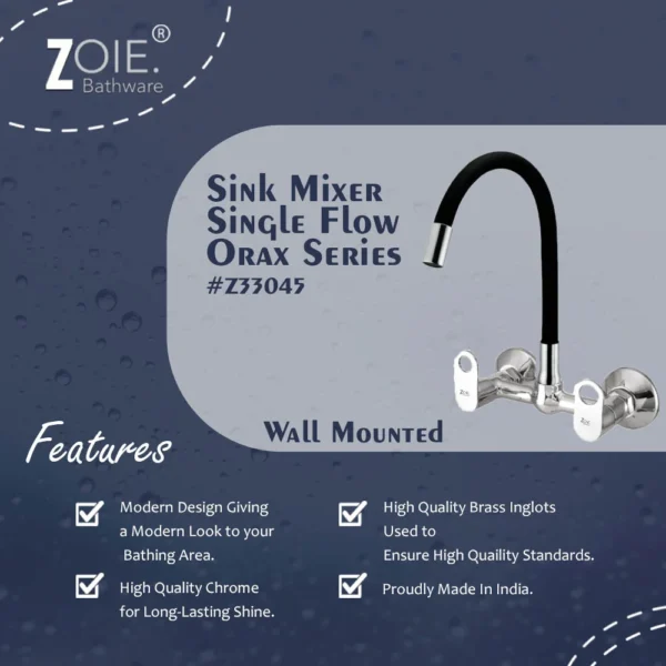 Kitchen Sink Mixer Single Flow By Zoie®- Orax - Image 2