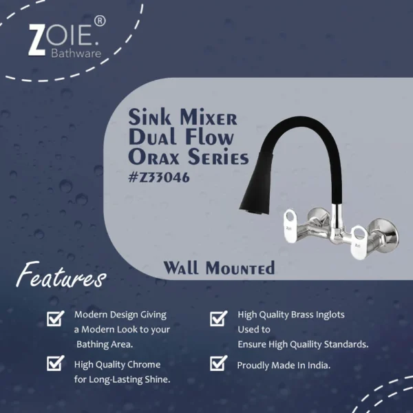 Kitchen Sink Mixer Dual Flow By Zoie