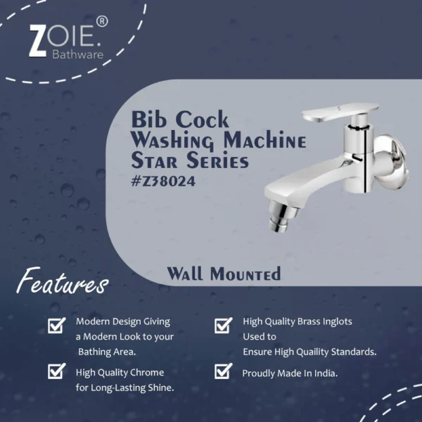 Bib Cock Washing Machine Tap By Zoie