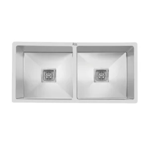 Kitchen Sink Square Double Bowl By Zoie